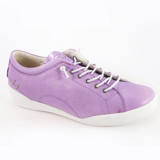 Safe Step 18403 Γυναικεία Ανατομικά Δερμάτινα Sneakers Μοβ